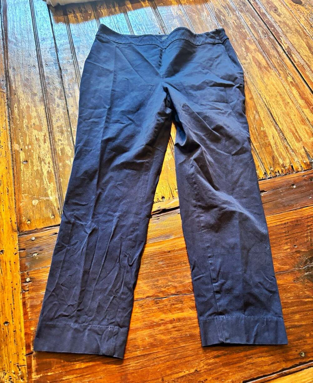 Talbots Chatham Ankle Pant Blue Solid Pants Size 12 Regular Women